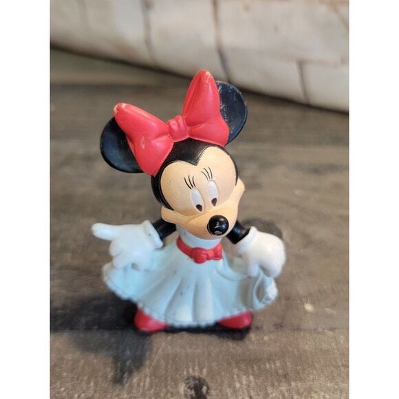 McDonald's Minnie Mouse red white dress Disney Pixar toy figure - Picture 1 of 5